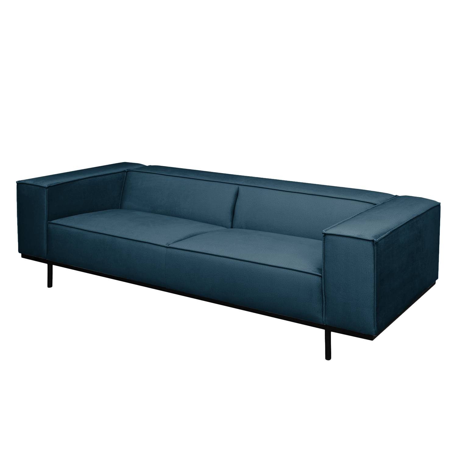 ars manufacti Sofa Kups I 3-Sitzer Marineblau Samt 230x70x95 cm von ars manufacti