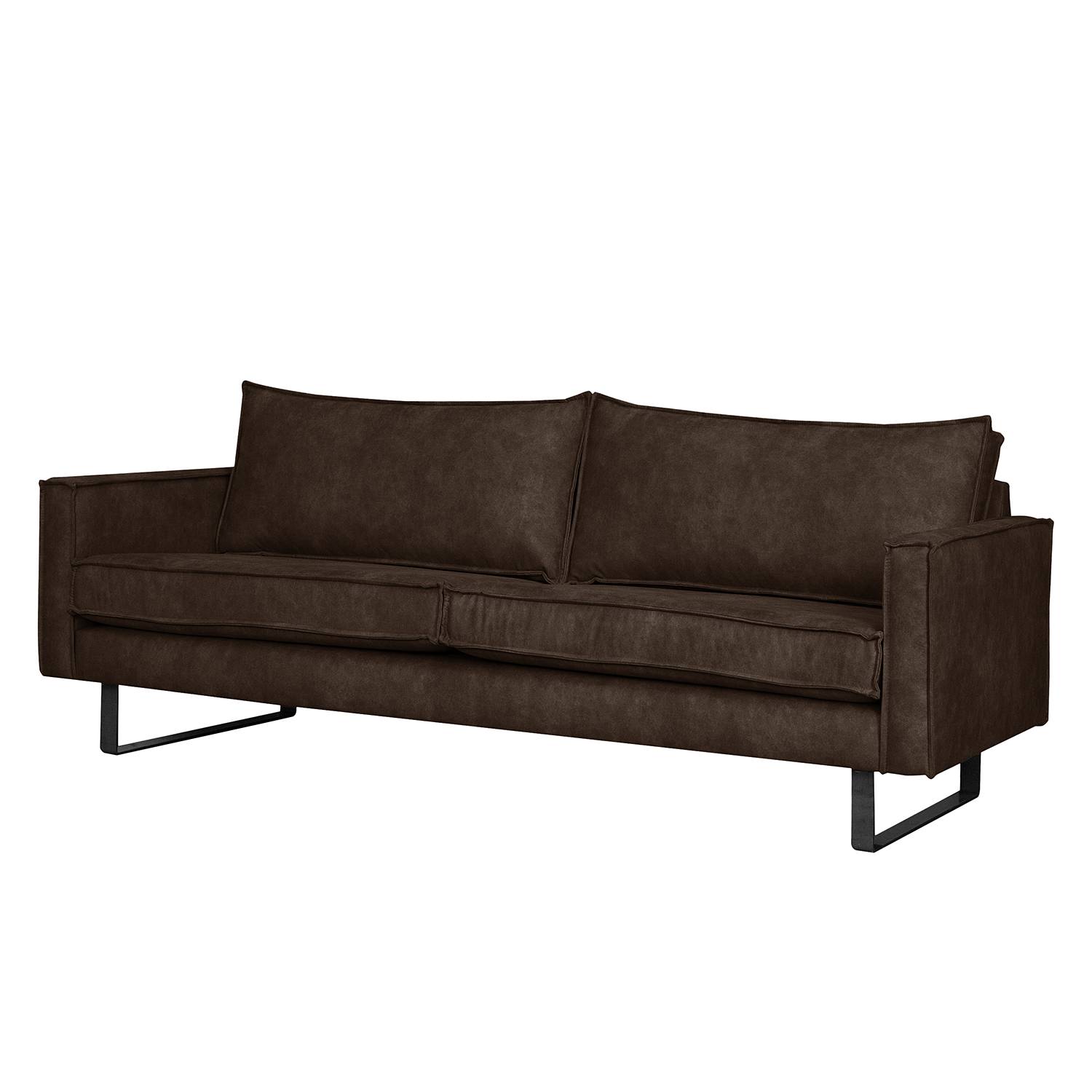 ars manufacti Sofa Liel I 2,5-Sitzer Braun Microfaser 178x84x94 cm von ars manufacti