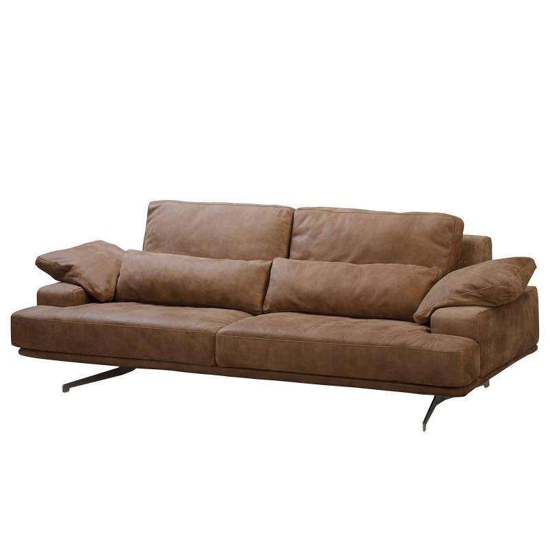 ars manufacti Sofa Lurrip I 3-Sitzer Braun Echtleder 237x86x109 cm von ars manufacti