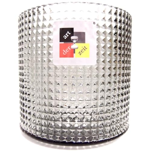 Lampenschirm 102 105 42 mm 3x Glas grau getönt Struktur Tischlampe Deckenleuchte von art der zeit