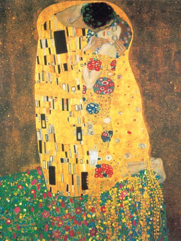 Kunstdruck Poster: Gustav Klimt "Der Kuss" 60 x 80 von art9000