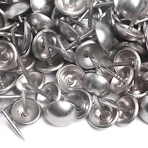 200 Ziernägel für Polstermöbel, Farbe gebürstetes Aluminium, Durchmesser 9,5 mm, Eisenlinse für Möbel, Sofas, Sessel, Betten, Stühle von artapisserie.fr