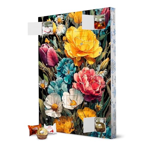 Adventskalender XXL mit Pralinen von Ferrero Gartenblumen M (matart) artboxONE Adventskalender Natur von artboxONE