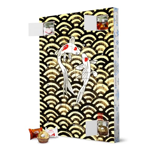 Adventskalender XXL mit Pralinen von Ferrero Koi auf Holz artboxONE Adventskalender Tiere Adventskalender XXL mit Pralinen von Ferrero Koi auf Holz artboxONE Adventskalender Tiere von artboxONE