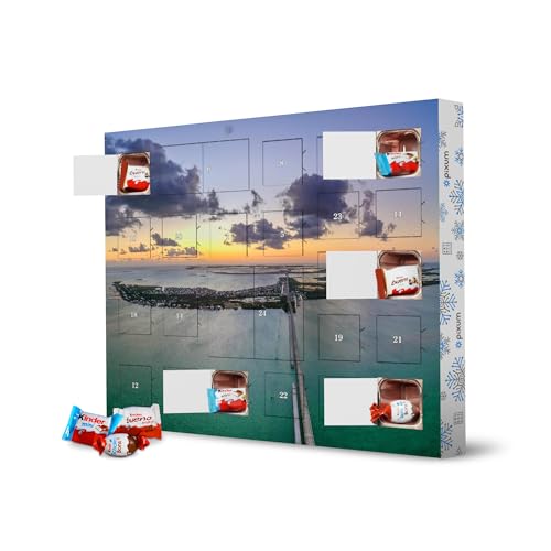 Adventskalender XXL mit Produkten von Kinder® Sonnenuntergang in Florida artboxONE Adventskalender Natur von artboxONE