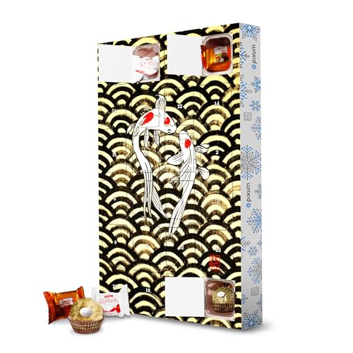 Adventskalender mit Pralinen von Ferrero Koi auf Holz artboxONE Adventskalender Tiere Adventskalender mit Pralinen von Ferrero Koi auf Holz artboxONE Adventskalender Tiere von artboxONE