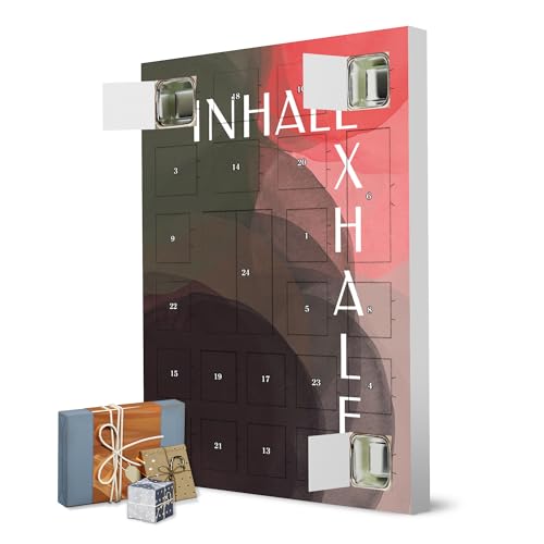 Adventskalender zum Selbstbefüllen Inhale Exhale Aquarellkreise rot artboxONE Adventskalender Typografie Adventskalender zum Selbstbefüllen Inhale Exhale Aquarellkreise rot artboxONE Adventskalender Typografie von artboxONE