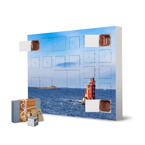 Adventskalender zum Selbstbefüllen Leuchtturm Kjeungskjær Fyr artboxONE Adventskalender Natur von artboxONE