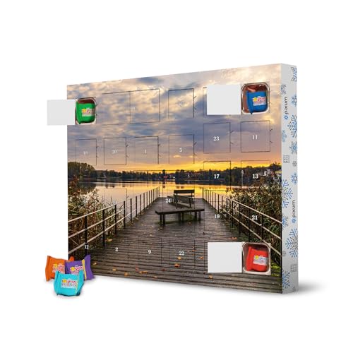 Nachhaltiger Adventskalender Sonnenaufgang und Steg mit Tony's Chocolonely - artboxONE Adventskalender Natur Nachhaltiger Adventskalender Sonnenaufgang und Steg mit Tony's Chocolonely - artboxONE Adventskalender Natur von artboxONE