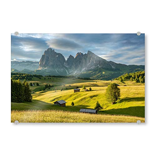 artboxONE Acrylglasbild 150x100 cm Natur Die Seiser ALM in Südtirol Bild hinter Acrylglas - Bild südtirol Alpen Berge artboxONE Acrylglasbild 150x100 cm Natur Die Seiser ALM in Südtirol Bild hinter Acrylglas - Bild südtirol Alpen Berge von artboxONE