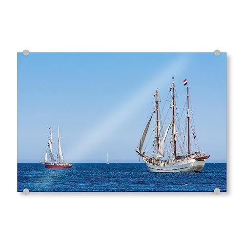 artboxONE Acrylglasbild 150x100 cm Natur Schifffahrt, Meer, Tradition - Bild Segelschiff Hanse sail hansesail von artboxONE