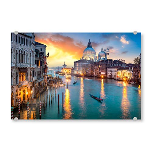 artboxONE Acrylglasbild 45x30 cm Städte/Venedig Canal Grande in Venedig, Italien - Bild venedig Canal Europa von artboxONE