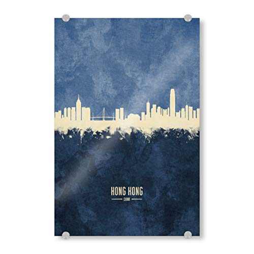 artboxONE Acrylglasbild 45x30 cm Städte Hong Kong Skyline Navy - Bild Hong Kong Cityscape Hong Kong artboxONE Acrylglasbild 45x30 cm Städte Hong Kong Skyline Navy - Bild Hong Kong Cityscape Hong Kong von artboxONE