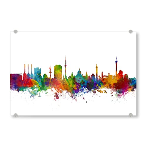 artboxONE Acrylglasbild 60x40 cm Städte Hannover Germany Skyline - Bild Hannover Hannover Hannover Saxony von artboxONE