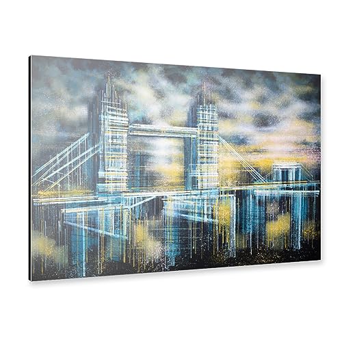 artboxONE Alu-Print 90x60 cm Tower Bridge-Sonnenuntergang von Künstler Marc Todd von artboxONE