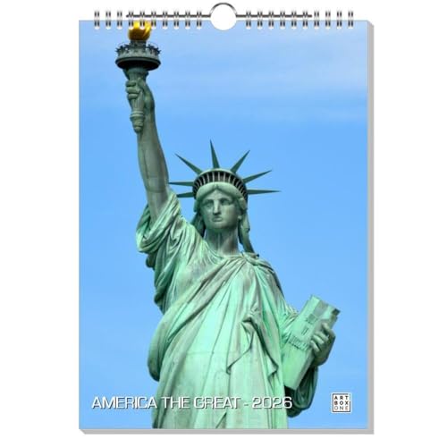 artboxONE Kalender 2026 AMERICA THE GREAT Wandkalender A4 2026 Architektur von artboxONE