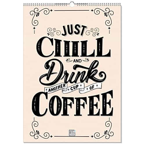 artboxONE Kalender 2026 Coffee Vibes and Daily Paradise Wandkalender A2 2026 Essen & Trinken von artboxONE