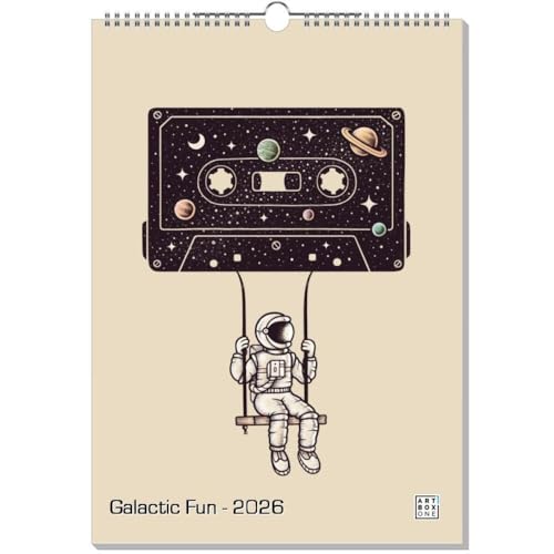 artboxONE Kalender 2026 Galactic Fun Wandkalender A3 2026 Galaxy von artboxONE