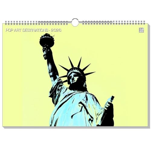 artboxONE Kalender 2026 POP ART DESTINATIONS Wandkalender A3 2026 Reise von artboxONE