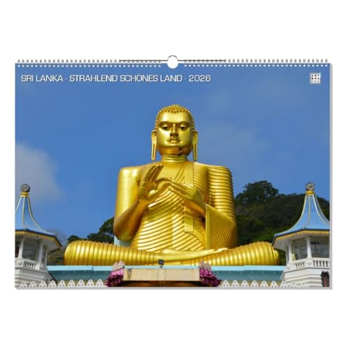 artboxONE Kalender 2026 SRI LANKA - STRAHLEND SCHÖNES LAND Wandkalender A2 2026 Reise von artboxONE