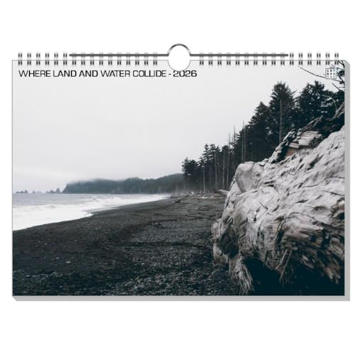 artboxONE Kalender 2026 WHERE LAND AND WATER COLLIDE Wandkalender A4 2026 Reise von artboxONE
