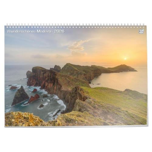 artboxONE Klapp-Kalender 2026 Wunderschönes Madeira Klappkalender A3 2026 Reise/Strand und Meer von artboxONE