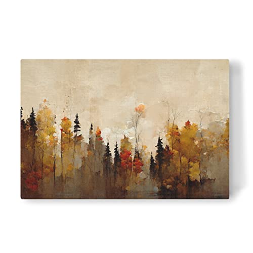 artboxONE Leinwand 120x80 cm Natur A Forest in Autumn von treechild von artboxONE