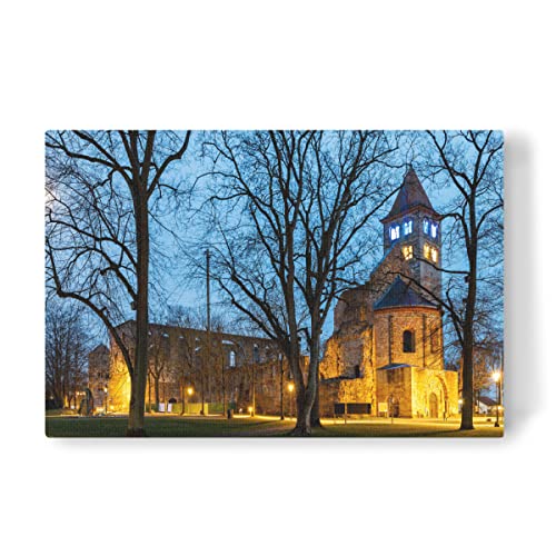 artboxONE Leinwand 30x20 cm Architektur Bad Hersfeld Stiftsruine von Die Welt Tanzt Farben von artboxONE