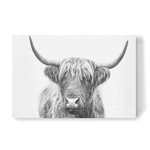 artboxONE Leinwand 30x20 cm Bild Wohnzimmer Tiere Highland Bull von Sisi and SEB von artboxONE
