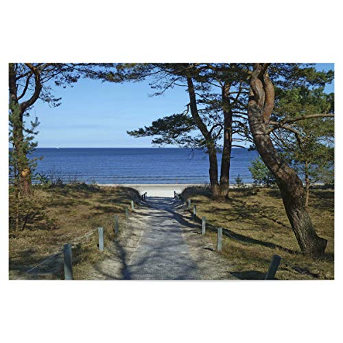 artboxONE Poster 120x80 cm Natur Urlaubsidylle am Ostseestrand - Bild ostsee entspannung Freizeit artboxONE Poster 120x80 cm Natur Urlaubsidylle am Ostseestrand - Bild ostsee entspannung Freizeit von artboxONE