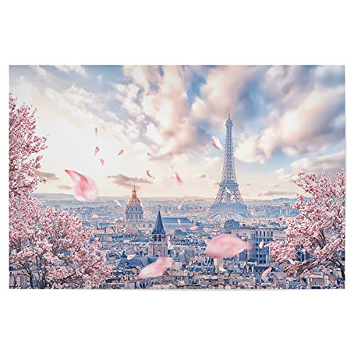 artboxONE Poster 120x80 cm Reise French Sakura hochwertiger Design Kunstdruck - Bild Paris Architektur City von artboxONE