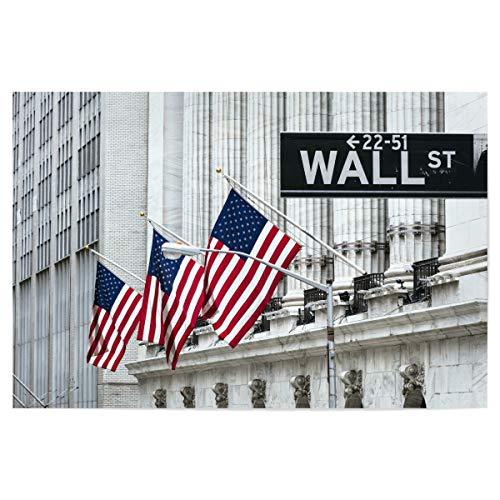 artboxONE Poster 120x80 cm Städte/New York Wall Street, New York City - Bild Wall Street City Economy von artboxONE