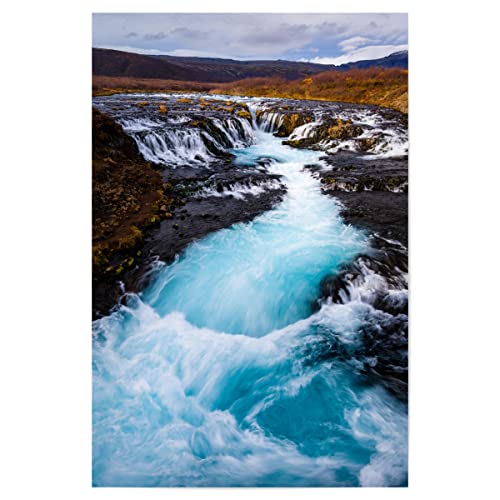 artboxONE Poster 150x100 cm Natur Natur Brurarfoss hochwertiger Design Kunstdruck - Bild bruarfoss Cascade Iceland artboxONE Poster 150x100 cm Natur Natur Brurarfoss hochwertiger Design Kunstdruck - Bild bruarfoss Cascade Iceland von artboxONE