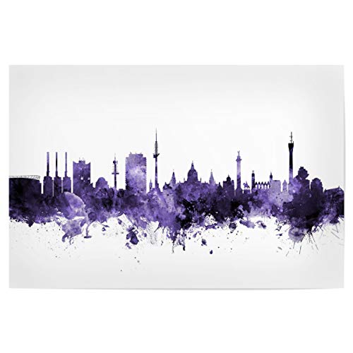 artboxONE Poster 150x100 cm Städte Hannover Germany Skyline 3" - Bild Hannover City Skyline Cityscape von artboxONE