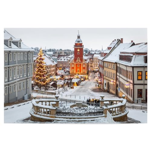artboxONE Poster 30x20 cm Architektur Winterliches Gotha - Bild Gotha friedenstein Gotha von artboxONE