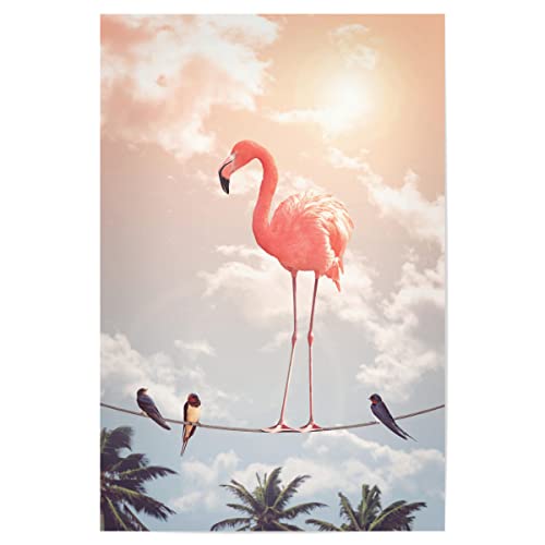 artboxONE Poster 30x20 cm Flamingo Natur Flamingo & Friends - Bild Flamingo Flamingo Friends von artboxONE