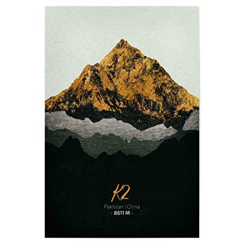 artboxONE Poster 30x20 cm Natur K2 Himalaya hochwertiger Design Kunstdruck - Bild Berge China gebirge artboxONE Poster 30x20 cm Natur K2 Himalaya hochwertiger Design Kunstdruck - Bild Berge China gebirge von artboxONE