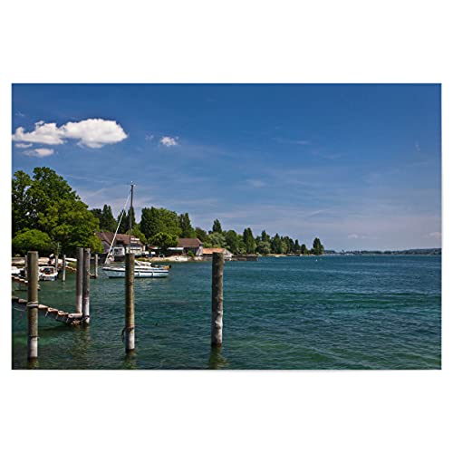 artboxONE Poster 30x20 cm Natur Sommer am Bodensee hochwertiger Design Kunstdruck - Bild bodensee bodensee Boote artboxONE Poster 30x20 cm Natur Sommer am Bodensee hochwertiger Design Kunstdruck - Bild bodensee bodensee Boote von artboxONE