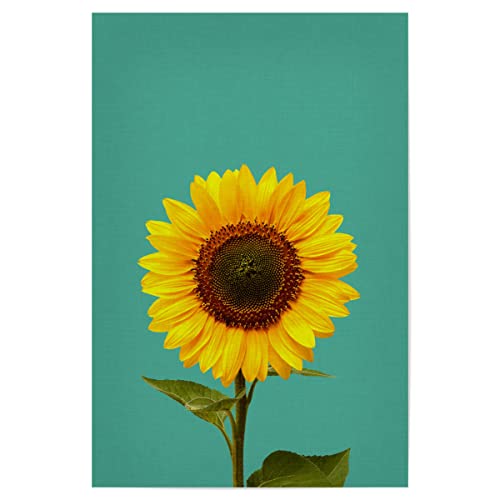 artboxONE Poster 30x20 cm Natur Sunflower hochwertiger Design Kunstdruck - Bild Pflanze Blumen Blätter von artboxONE