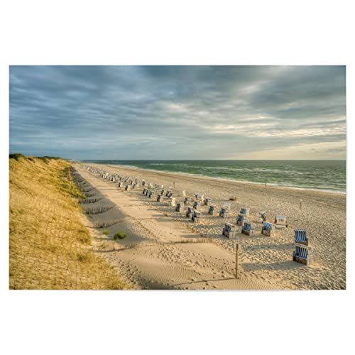 artboxONE Poster 30x20 cm Natur Weststrand in List auf Sylt - Bild Sylt küste List auf Sylt von artboxONE