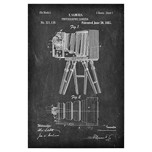 artboxONE Poster 30x20 cm Reise Antike Fotoapparat II (Tafel) - Bild antike fotoapparat Foto fotoapparat von artboxONE