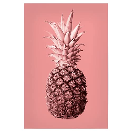 artboxONE Poster 30x20 cm Rosa Natur Pineapple 04" - Bild Ananas-Plakat Ananas-Druck Ananas-Druck von artboxONE