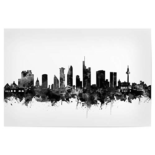 artboxONE Poster 30x20 cm Städte Frankfurt Skyline Black and White - Bild Frankfurt Artistic Bavaria von artboxONE