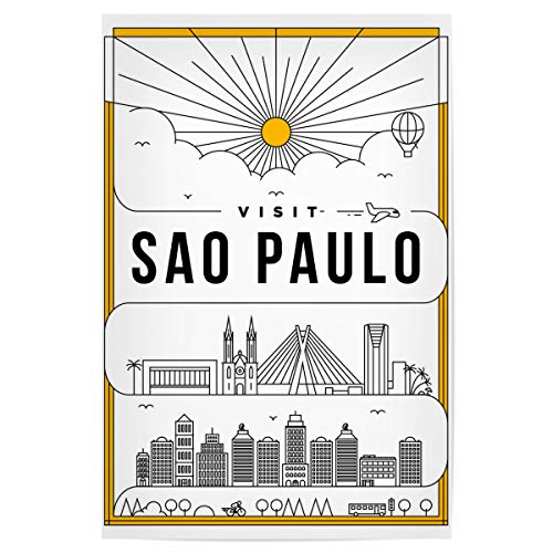 artboxONE Poster 30x20 cm Städte Linear Sao Paulo Poster - Bild Linear Poster Sao Paulo artboxONE Poster 30x20 cm Städte Linear Sao Paulo Poster - Bild Linear Poster Sao Paulo von artboxONE