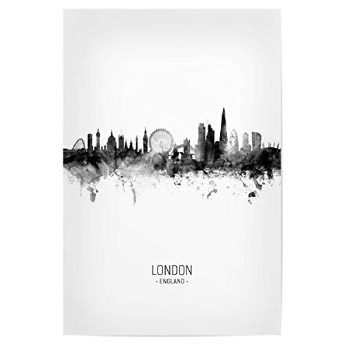 artboxONE Poster 30x20 cm Städte London England Skyline BW - Bild London City Cityscape von artboxONE