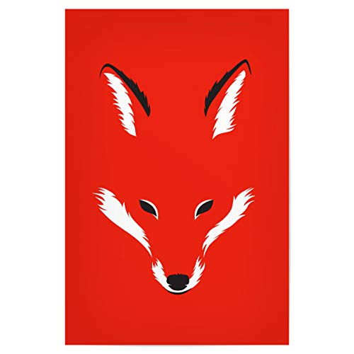 artboxONE Poster 30x20 cm Tiere Foxy Shape hochwertiger Design Kunstdruck - Bild Fuchs von artboxONE