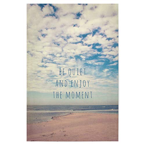 artboxONE Poster 30x20 cm Typografie Amrum Moments hochwertiger Design Kunstdruck - Bild Strand Landschaft Meer von artboxONE