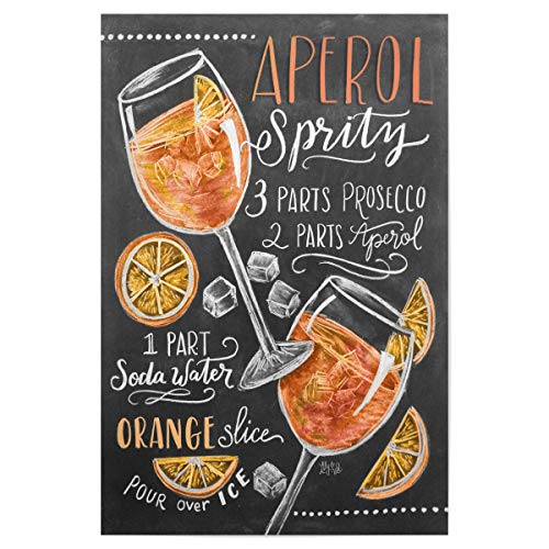 artboxONE Poster 45x30 cm Cocktails Typografie Aperolspritz - Bild Aperolspritz Aperol Aperolspritz von artboxONE