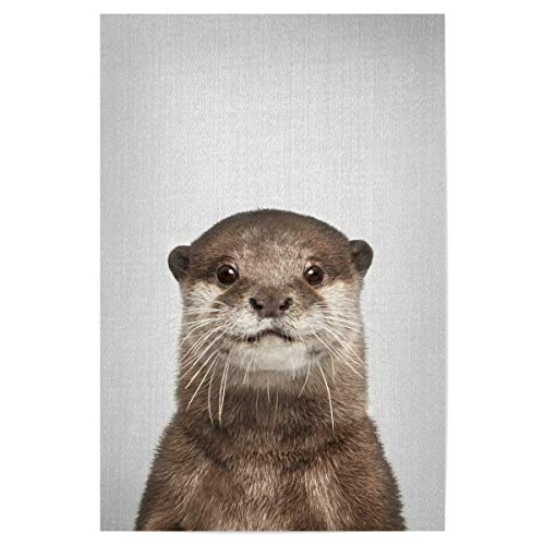 artboxONE Poster 45x30 cm Für Kinder Otter - Colorful hochwertiger Design Kunstdruck - Bild Animal Animals Baby von artboxONE