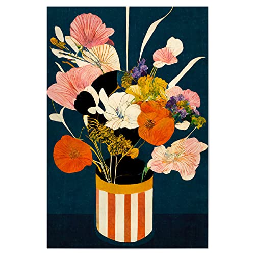 artboxONE Poster 45x30 cm Natur Flowers at Night hochwertiger Design Kunstdruck - Bild Blume Blume Blumen von artboxONE